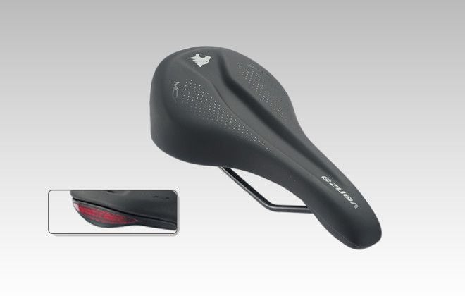 Asiento Venzo MCX 270 x 145mm 323g Luz Led Trasera