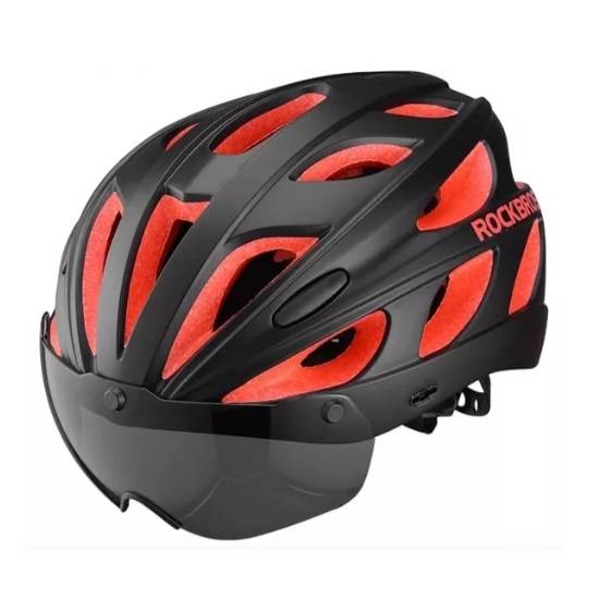 Casco Rockbros Negro/Rojo