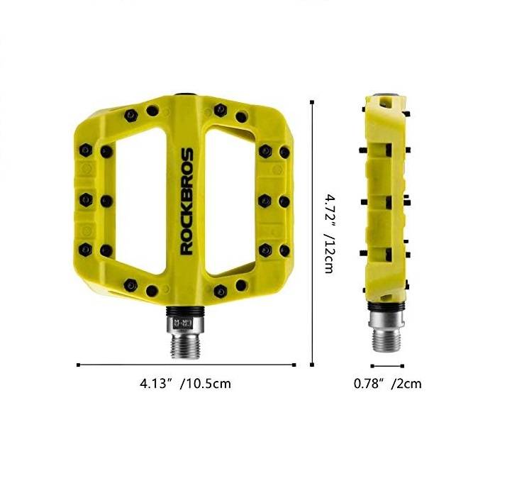 Pedales Rockbros Plataforma Amarillo