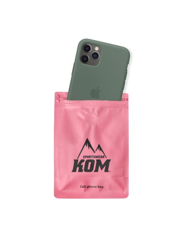 Estuche Impermeable Celular Cierre Ziploc Ciclismo Running Rosado