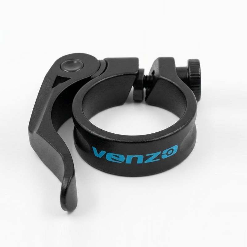 Abrazadera de Tubo De Asiento Venzo con Bloqueo Negro/Azul