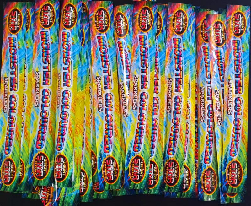 Monster Colored Sparklers 35cm (4pcs)