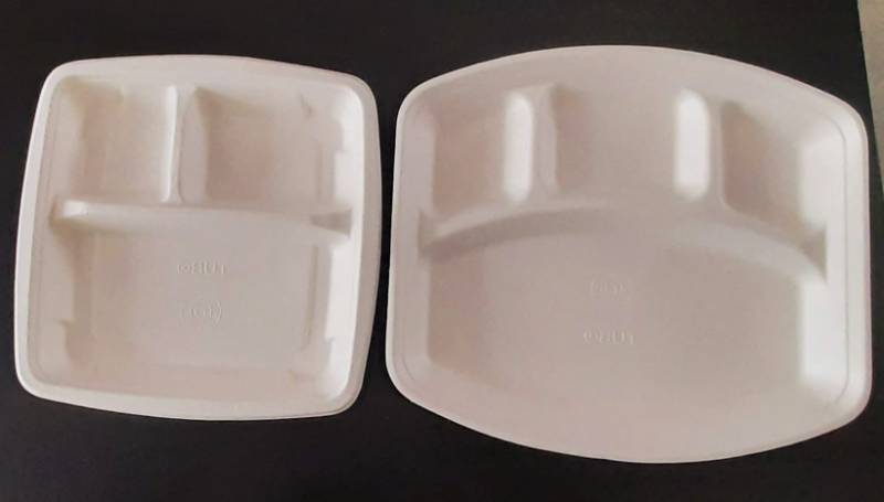 Disposable plates (3 - partition )- tiffin plates