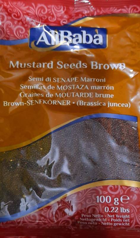 Brown Mustard Seeds 100gr