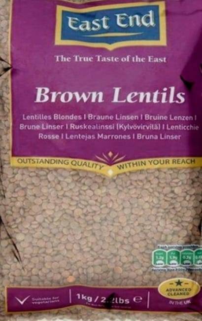 East End Brown Lentils 2kg