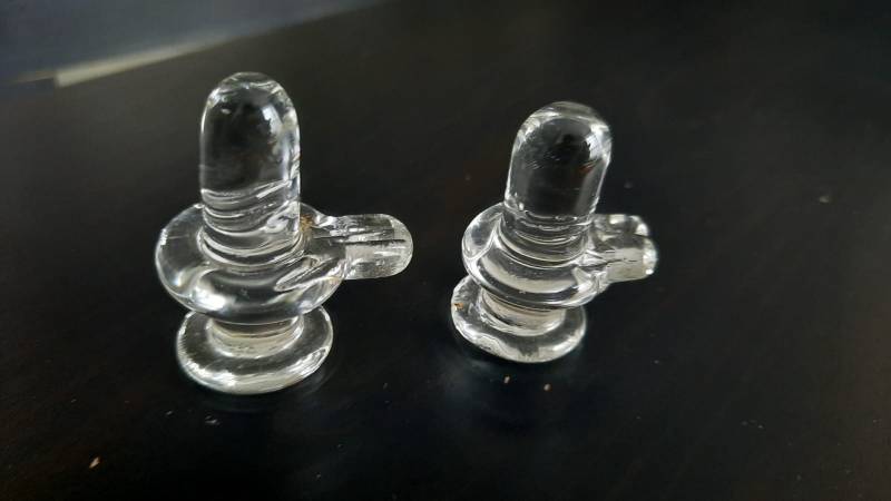 Crystal Shiva lingam