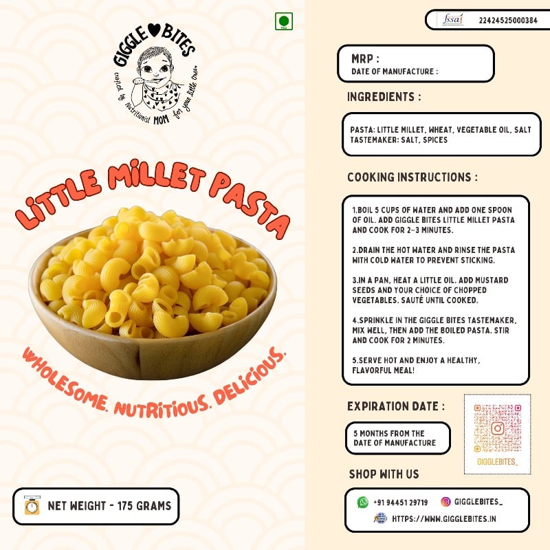 Little Millet Pasta