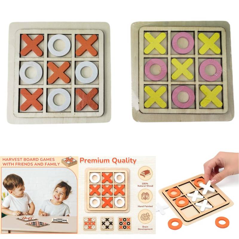 (FW-6) Tick Cross Wooden Game for two