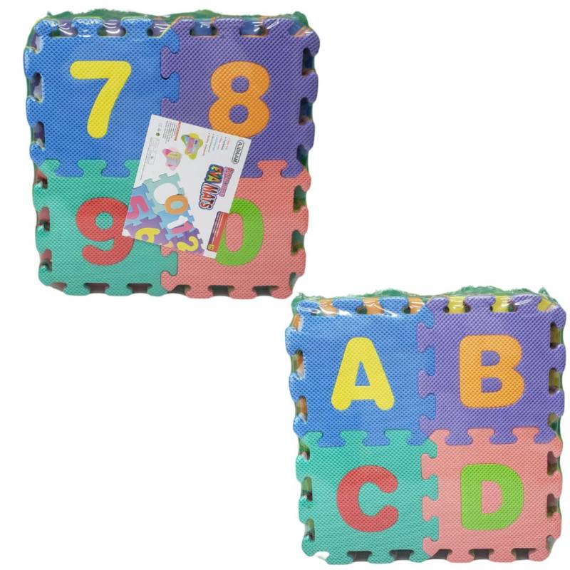 (Em-36L (9mm)) Alphabets and Numbers Playmat