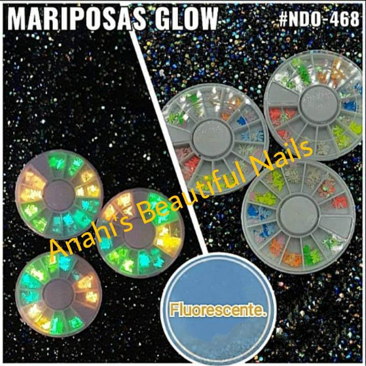 Mariposas glow fluorecente
