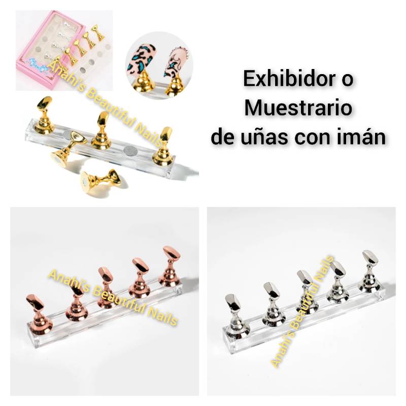 Exhibidor (muestrario) de uñas con iman