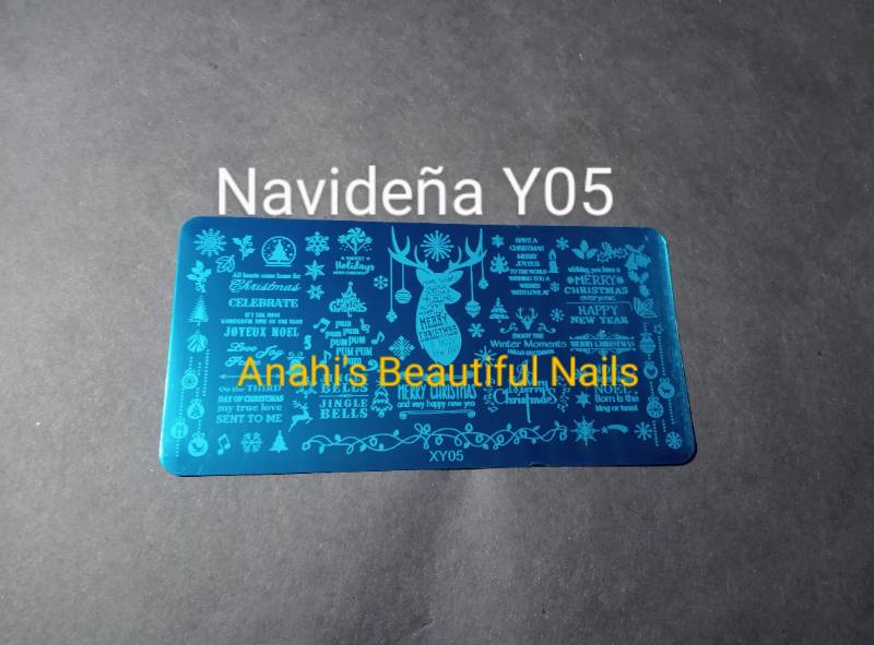 Placa para estampar navideña XY05
