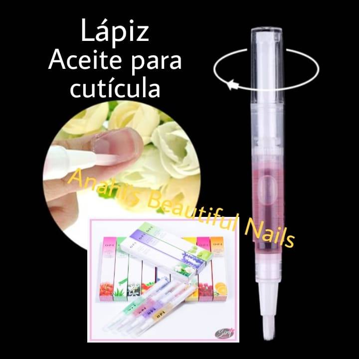 Aceite para cuticula lapiz