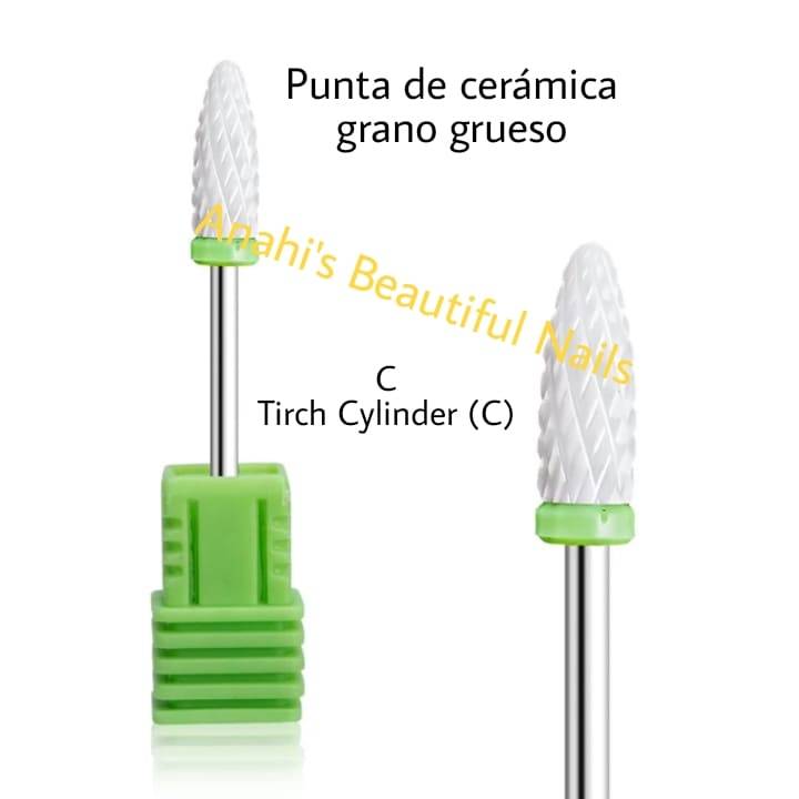 Punta de ceramica grano grueso