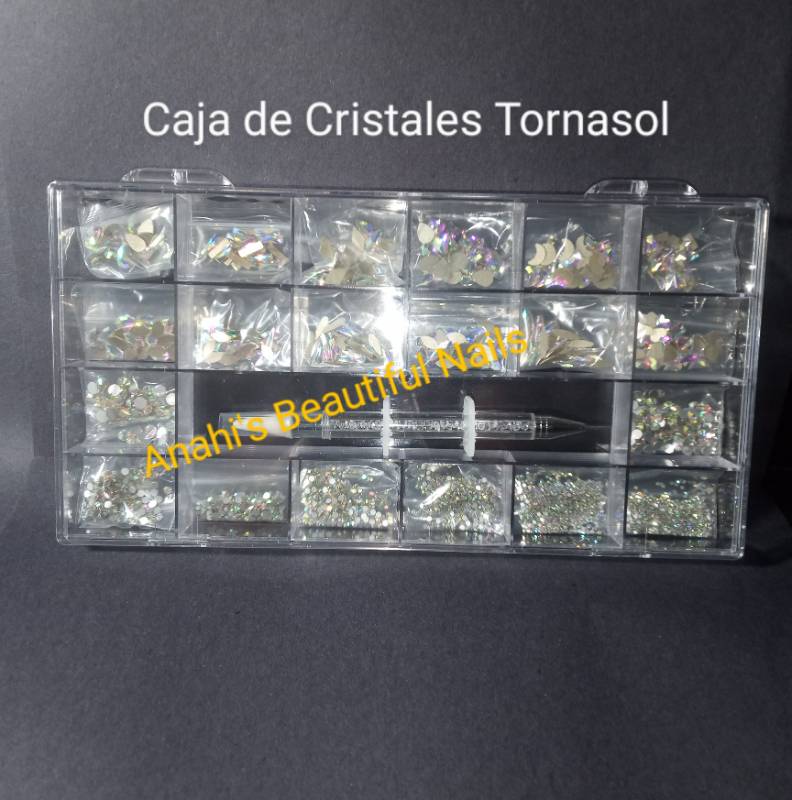 Cristales tornasol caja grande