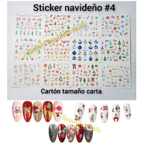 Carton tamaño carta stiker al agua #04