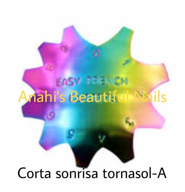 Corta sonrisa tornasol - A