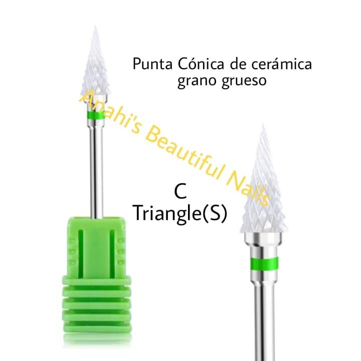 Punta conica de ceramica grano grueso