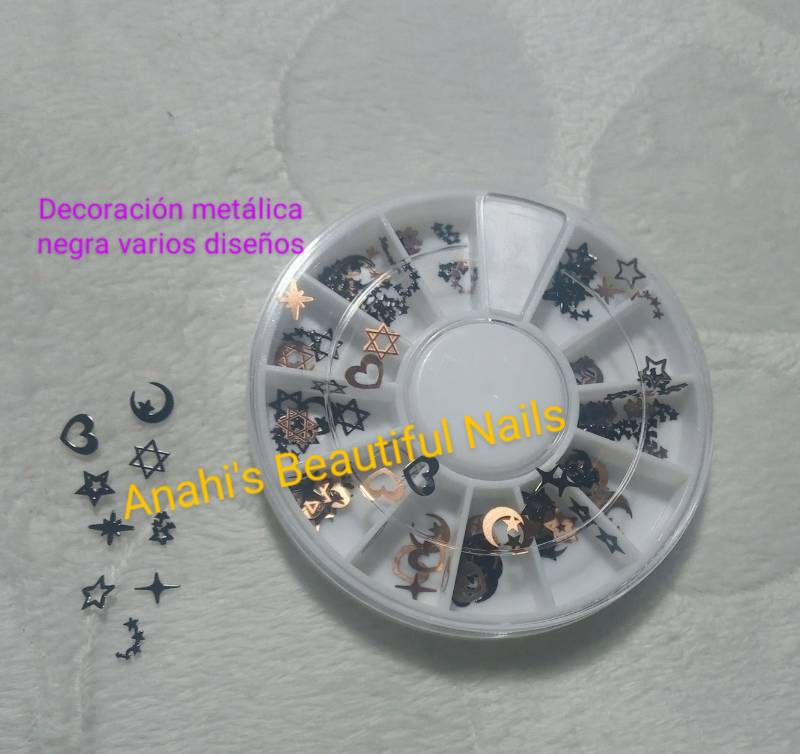 Decoracion metalica varios diseños negras