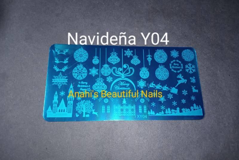 Placa para estampar navideña XY04