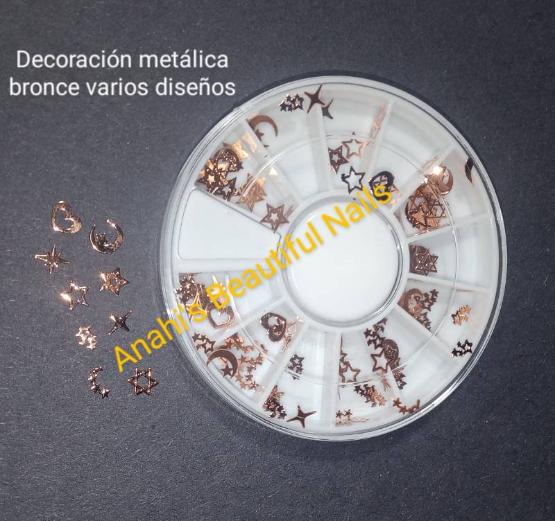 Decoracion metalica varios diseños bronce