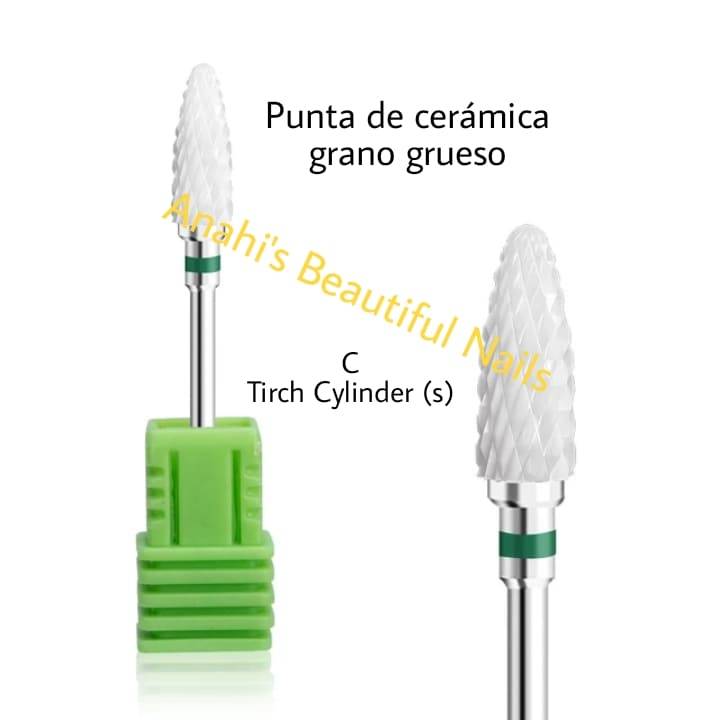 Punta de ceramica grano grueso