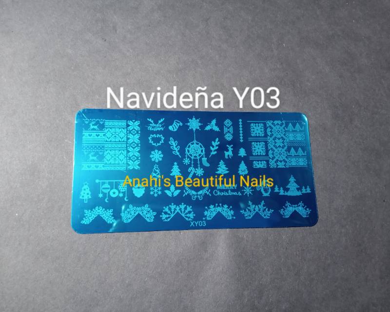 Placa para estampar navideña XY03
