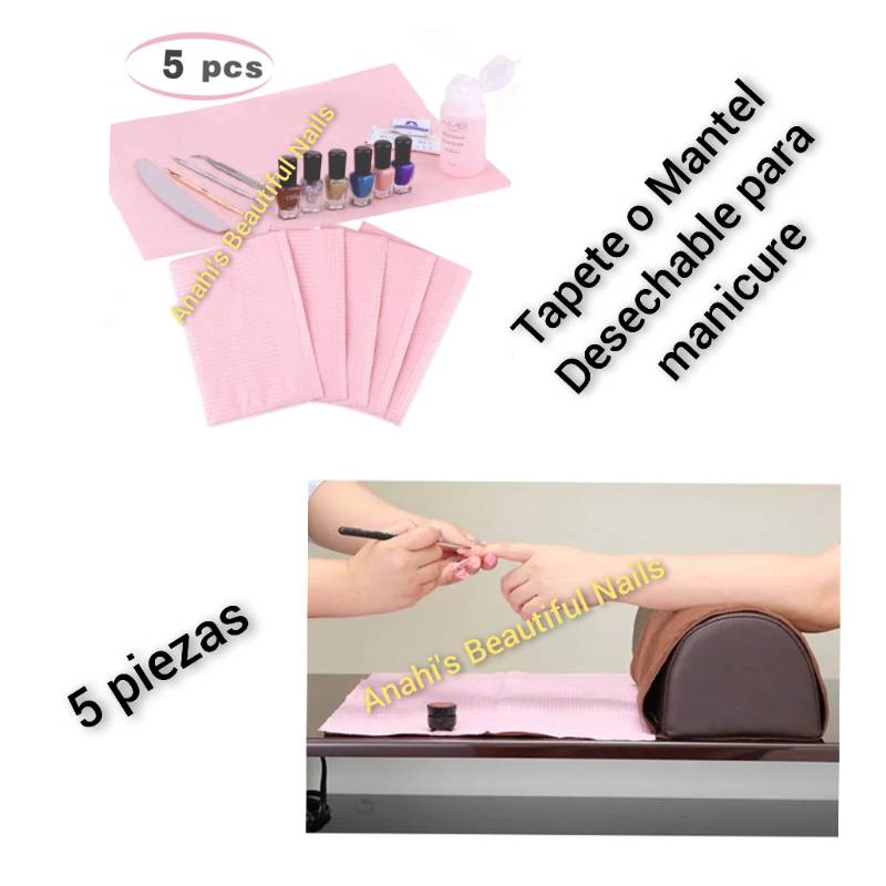 Mantel desechable para manicura 5 pzs