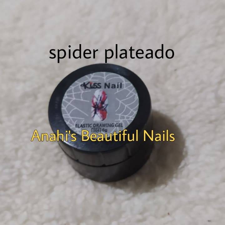 Spider gel plateado