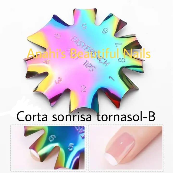 Corta sonrisa tornasol - B
