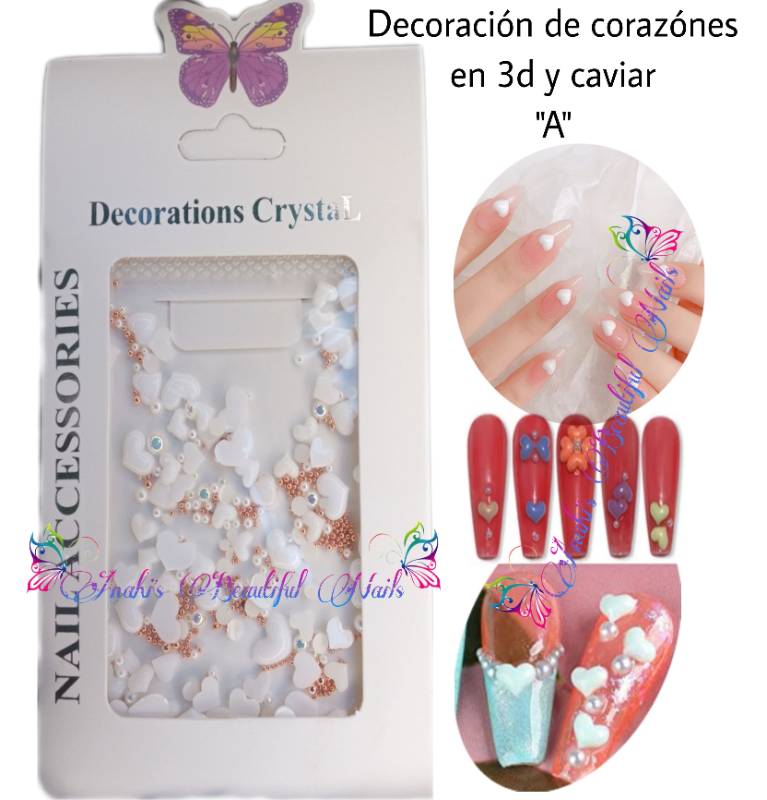 Decoraciones de corazones 3d -A