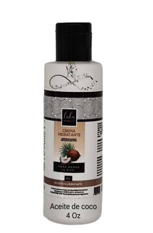 Crema hidratante coco 4oz