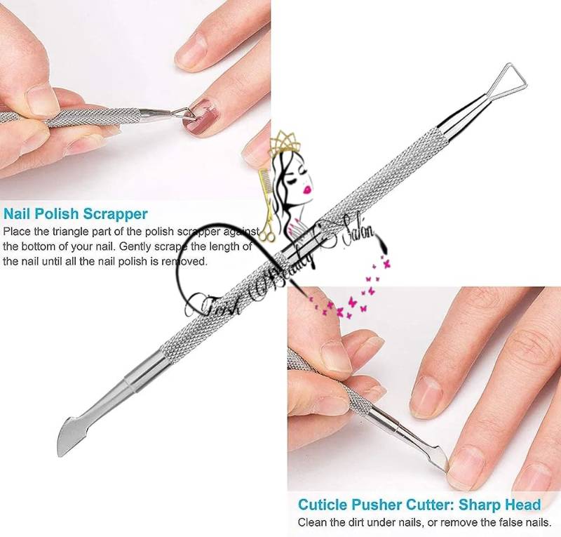Herramienta removedor de gel-acrilico doble punta