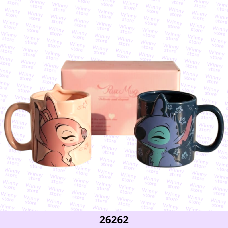 اكواب طقم استيتش و انجل 26262