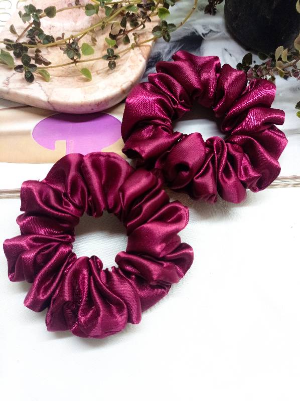 Scrunchies (Rojo Vino)