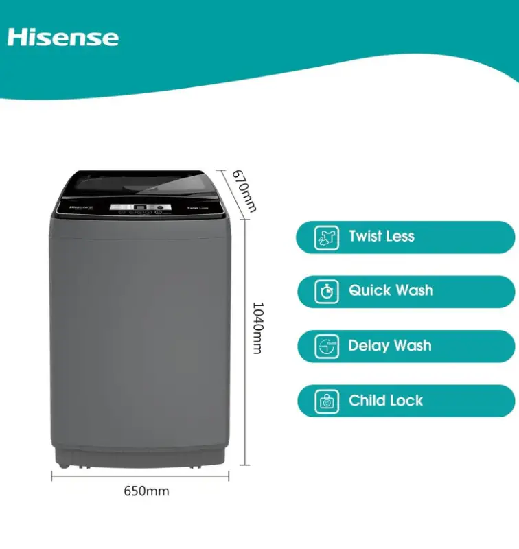 HISENSE WASHING MACHINE(WTX1602T)