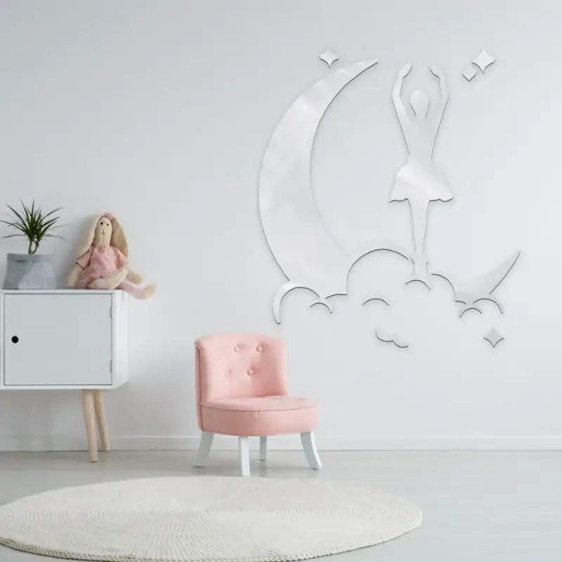 لوحة ديكور خشبية مودرن بنقشة راقصة باليه