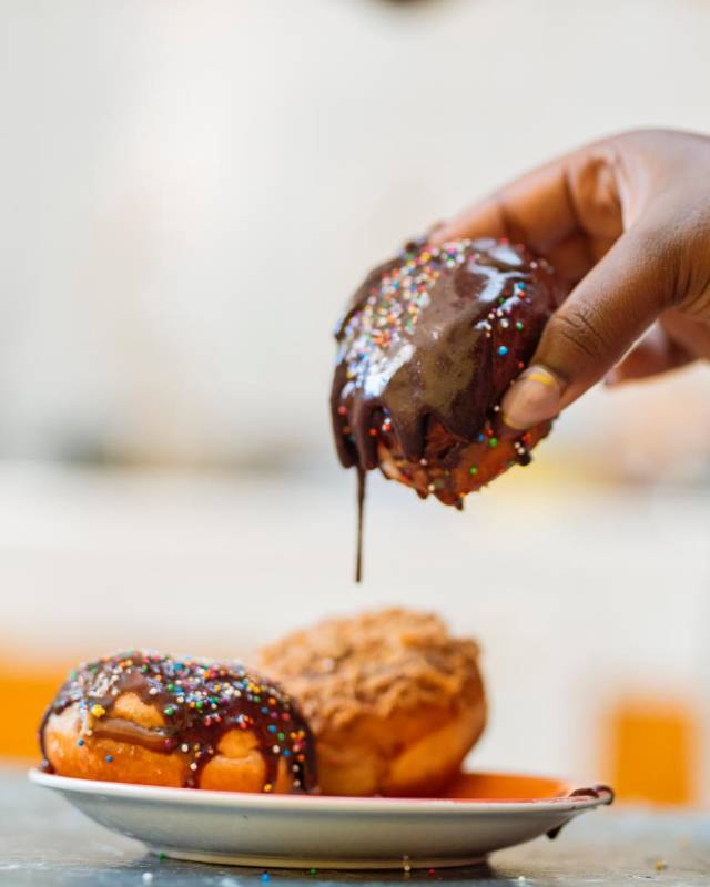 Beignets au Nutella et sprinkles