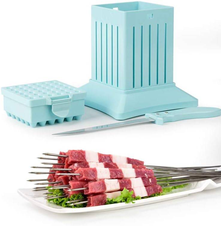 #03 Easy Skewer,Meat Kabob Maker, Barbecue Meat Cuber, Barbecue Tool