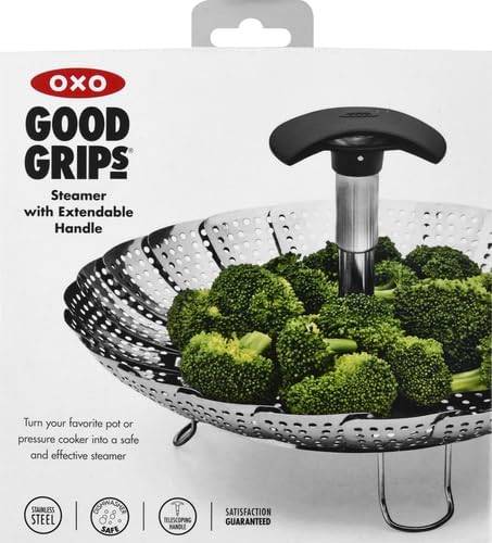 Good Grips Stainless Steel Steamer With Extendable Handle