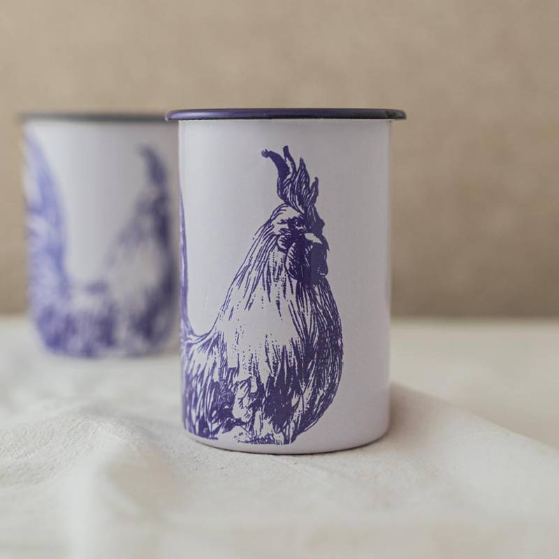Cylindrical Tumbler Rooster BL