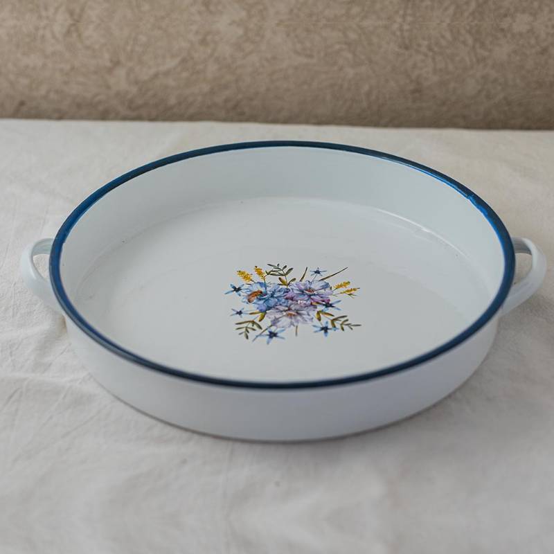 Medium Round Tray with handles BA