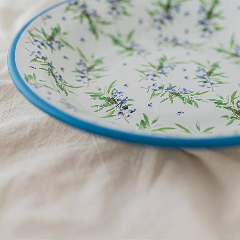 Principal Plate Olive and Flowers BA
