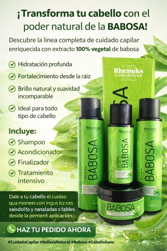 Set Rhenuks Cosméticos Babosa💚