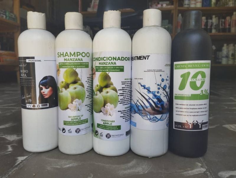 Productos Artesanales (Incluye tintes, decoloracion en aceite, shampoo, acondicionador, shampoo y crema matizadora, peroxidos vol.10 y vol.20)