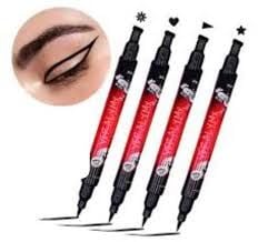 Delineador de plumón 36h negro con cuño