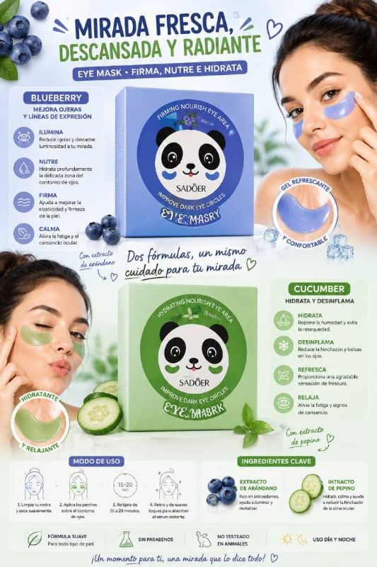 Parches para el contorno de ojos Sadoer
