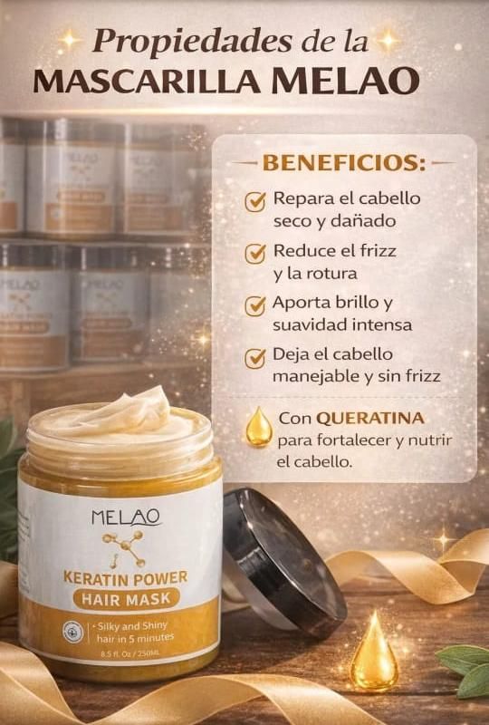Mascarilla capilar Melao con Queratina