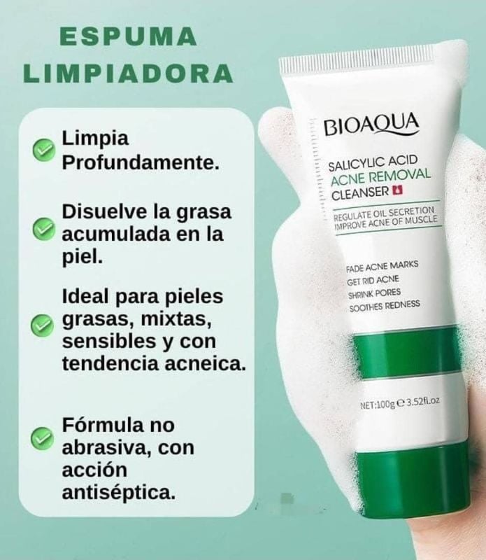 Limpiadores faciales en espuma