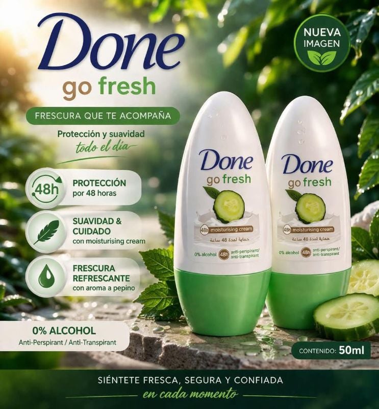 🍃Desodorante Done go fresh 🥒